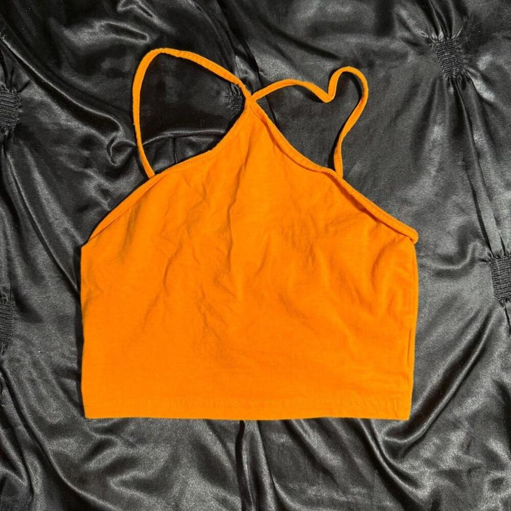 Urban outfitters orange crop top